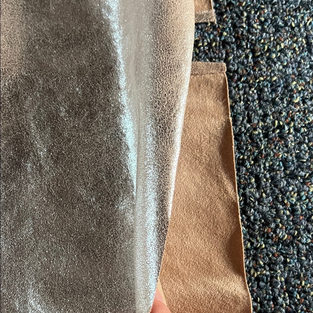 White House Black Market Metallic Pink/Beige Pencil Skirt - Women's Sleek Shine - Picture 4 of 6